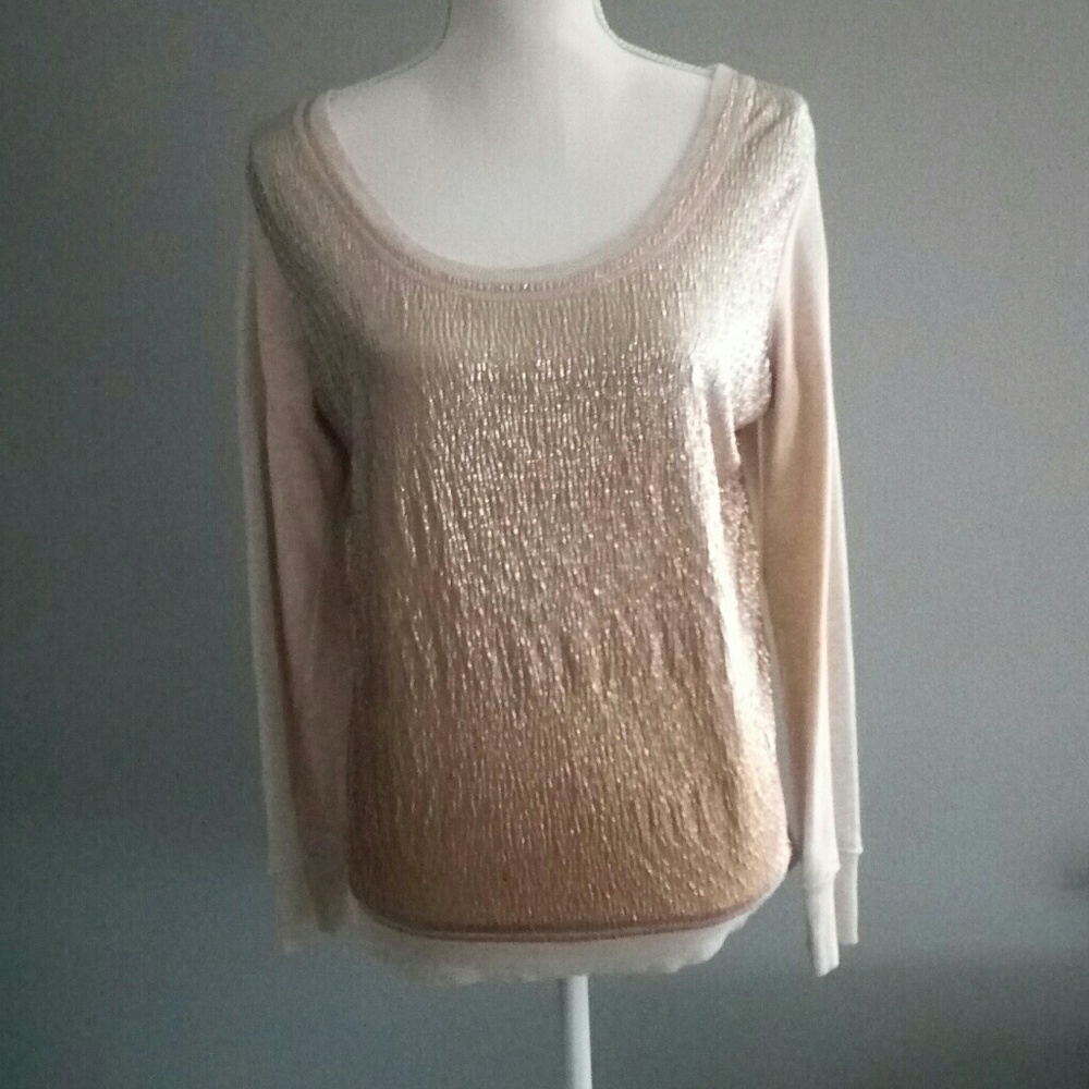 2/$10 Ombre gold sweater